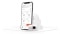 Das Bild zeigt die ViCare Smart Home Komponenten: die ViCare Smartphone-App, die ViCare Heizkörperthermostate und Vitoconnect.