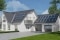 Das Bild zeigt ein modernes Haus mit Energiesystemen wie Photovoltaik zur Stromerzeugung.